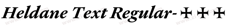 Heldane Text Regular字体转换